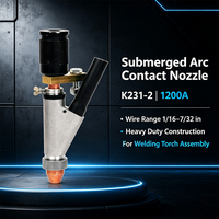 Ensemble de buse conductrice Lincoln K231-2 pour soudage à l'arc immergé, 1200A, compatible avec l'ensemble de torche de soudage à fil continu