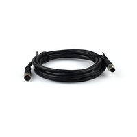 Arnés de cableado blindado con enchufe macho TT M12 1M 2 M 5M Longitud del cable con material de contacto de latón