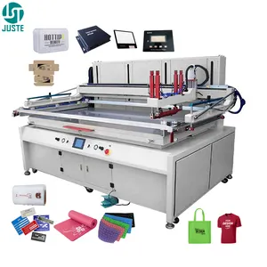 Impresora de pantalla plana semiautomática, mesa de impresión automática, máquina de impresión de pantalla plana de seda