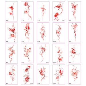 Nuevo diseño pequeño fresco impermeable Rosa tatuaje pegatinas <span class=keywords><strong>para</strong></span> <span class=keywords><strong>hombres</strong></span> y mujeres Aplicación de cuerpo temporal Sexy - Product Image 5