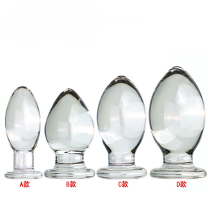 Анальная пробка из прозрачного стекла, 7 см, для мужчин и женщин, для самостимуляции и флирта, товары для взрослых - Product Image 1