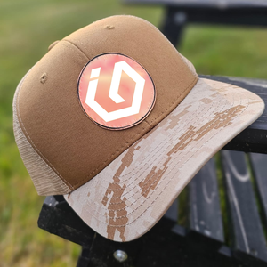 OEM Injae Vina Custom High Profile 6 Panel Truckers <b>Hat</b> Custom PU Leather Patch Logo Cap Outdoor Sport Baseball Trucker Cap - Product Image 3