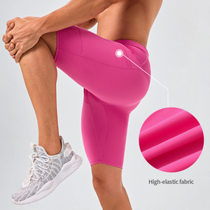 Quần short thể thao nam bó sát có túi, in logo tùy chỉnh, dành cho chạy marathon, tập luyện thể dục, tập gym, quần legging thể thao - Product Image 4