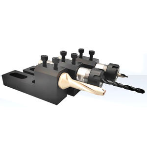 Tour CNC porte-outil auxiliaire à double trou/rangée en L à quatre stations pour barres d'alésage internes porte-outil de tour - Product Image 1