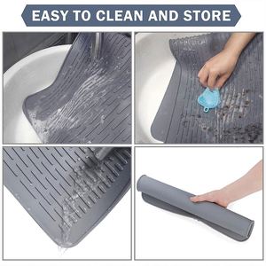 Silicone Stove Top Covers 28" X 20" Stovetop Cover Stove <b>Mat</b> Protector Silicone Dish <b>Drying</b> <b>Mat</b> XL for <b>Kitchen</b> - Product Image 3