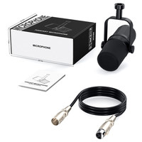 Microphone XLR Professionnel Filaire pour Podcast, Enregistrement, Streaming en Direct et Gaming
