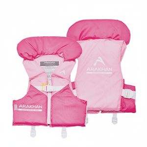 Gilet de sauvetage pour enfants ARAKHAN (WC-35V2/WC-P35V2) Gilet de flottabilité en mousse PE pour enfants avec appui-tête intégré, sangles réglables, double boucle - Product Image 1