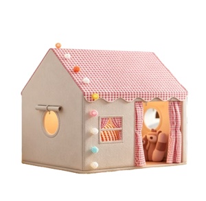 Tente de jeu pour enfants en polyester souple Vista - Design château de princesse pliable 120 cm, portable pour intérieur/extérieur, <span class=keywords><strong>lit</strong></span> pour tout-petits et cadeau d'anniversaire - Product Image 1