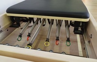 Machine de Pilates en bois d'érable pour usage commercial en studio, lit de Pilates pour musculation avec demi-tourneuse, Reformer Pilates