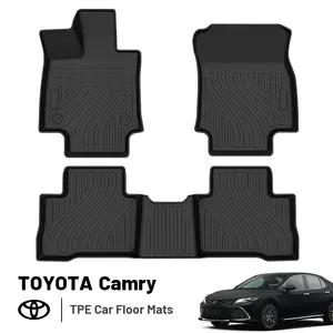 Black Car Mats Luxury Floor Mat Floor TOYOTA Camry Auto Alfombras De Carros Car Foor Mat Accessories For TOYOTA Camry
