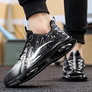 Zapatos Casuales Cómodos para Hombre con Cordones, Diseño Deportivo con Suela Resistente al Desgaste para Todas las Estaciones, Antideslizantes - Product Image 4