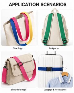 10-50mm Polypropylene PP Ribbed Woven Webbing Custom Color Durable <b>Strap</b> for Bag Handle Backpack <b>Luggage</b> Garment Accessories - Product Image 4