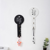 Crochet mural en bois rétro, support de clé, crochet de rangement en forme de clé, cintre, décoration, cadeaux suspendus, porte d'entrée de la maison, organisateur mural