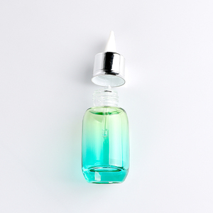 Customized Dropper <b>Bottle</b> Colored Essential Oil <b>Bottle</b> Glass <b>Bottle</b> Customized Cosmetics Container <b>Empty</b> with Pressing Pump Head - Product Image 1