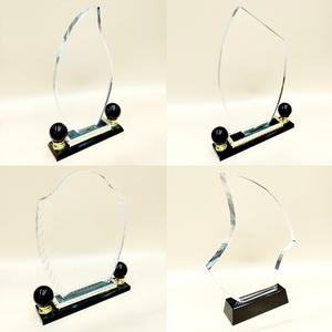 Médaille de trophée en cristal transparent direct d'usine Verre de haute qualité pour les championnats sportifs et les honneurs de la victoire - Product Image 3