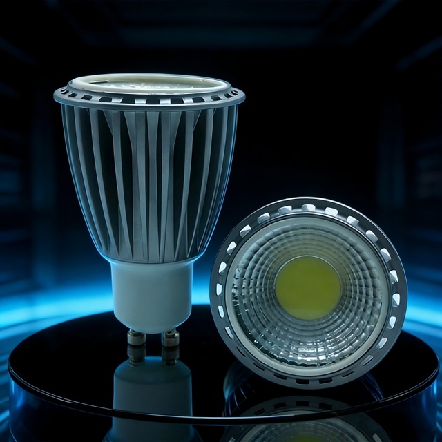 Energy Saving 9W GU10 LED Bulb COB Spotlight Aluminum Recessed Mount Dimmable Spotlights