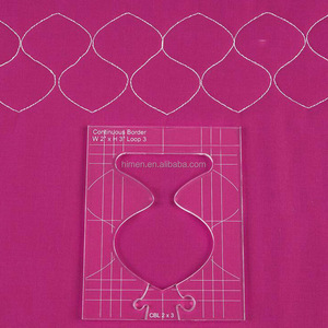 Nouvel ensemble de gabarits de bordure pour machine à coudre, permet de créer de belles bordures, 1 ensemble = 4 pièces # RL-04W - Product Image 5