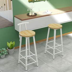 Ghế tựa lưng đơn giản bằng gỗ ghế gia đình ăn uống phân cao cho nhà bếp ăn bàn cao - Product Image 3