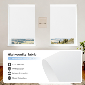 Không có khoan không có công cụ dễ dàng cài đặt tương thích với Alexa Google nhà bóng râm điều khiển từ xa cơ giới rèm cuốn cho cửa sổ thông minh - Product Image 2