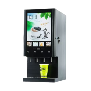 เครื่องชงกาแฟอัตโนมัติเชิงพาณิชย์ เครื่องดื่มสำเร็จรูป ชานม และเครื่องจ่ายเครื่องดื่มแบบบริการตนเองสำหรับเครื่องดื่มร้อนเย็น หน้าจอสัมผัส - Product Image 2