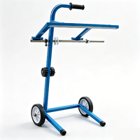 Distributeur mobile de papier de masquage métallique avec support de coupe-papier robuste à lame unique pour chariot de préparation de peinture automobile