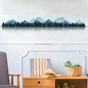 <span class=keywords><strong>Adesivi</strong></span> <span class=keywords><strong>murali</strong></span> con paesaggio artistico stile cinese soggiorno divano sfondo decorazione carta da parati autoadesiva - Product Image 5