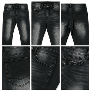 Jean en denim vintage élégant à taille basse et coupe droite, avec poches classiques et fermeture éclair, idéal pour le style streetwear, le hip-hop, le punk et le quotidien. - Product Image 6