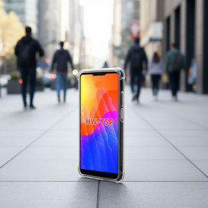 Étui de téléphone transparent en TPU acrylique antichoc pour Huawei Y5P, protection renforcée durable avec un design clair, aucun support inclus - Product Image 2