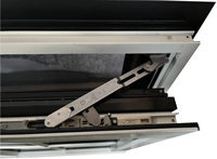 Ventanas de Aluminio de Triple Acristalamiento con Diseño Moderno Europeo Penjoy, Abatibles e Inclinables, con Brida, Estilo Abatible para Aplicaciones Exteriores