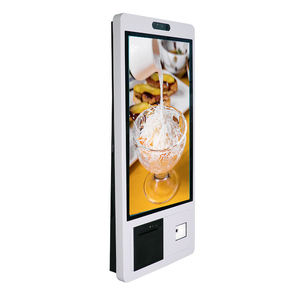 نظام طلب الخدمة الذاتية للوجبات السريعة والملاحظات والأمان كشك كمبيوتر لوحي قائم على الأرضية مع راية رسومات مغناطيسية - Product Image 6