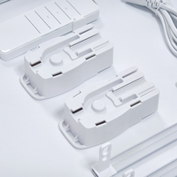Kit de Cortinas Inteligentes WiFi Tuya IOTON DIY, Sistema de Riel Motorizado de 2.2 a 6.2 Metros, Control Remoto por Voz con Alexa y Google, para Sala de Estar y Dormitorio