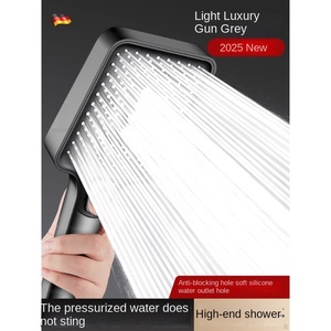 2026 Pressurized LED Rainfall <strong>Shower</strong> Head Set with ABS Surface Supercharged for Bathroom Gym &amp; <strong>Kitchen</strong> Use - Product Image 5
