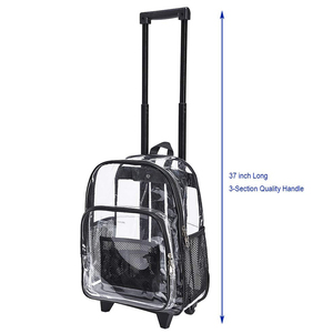 <span class=keywords><strong>Mochila</strong></span> de PVC transparente rodante de seguridad resistente al frío <span class=keywords><strong>con</strong></span> <span class=keywords><strong>ruedas</strong></span> <span class=keywords><strong>mochila</strong></span> transparente - Product Image 5