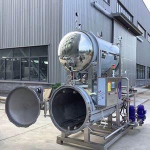 Autoclave Comercial Profissional de Alta Pressão em Aço Inoxidável para Esterilização de Alimentos, Certificado CE, Controlada por PLC, Alta Performance Laboratorial - Product Image 2