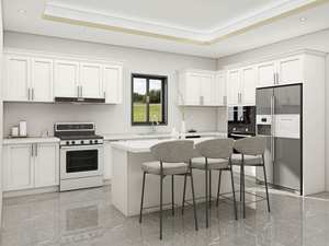 Gabinetes de Cocina Modernos Personalizados Zofa, Mueble de Cocina de Madera Contrachapada para Comedor, Isla de Cocina - Product Image 2