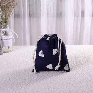Sac en toile de coton pliable, réutilisable, imprimé avec logo personnalisé, mignon, pour emballage cadeau, promotion économique, recyclé - Product Image 3
