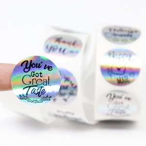 สติกเกอร์วงกลมออกแบบโลโก้เองได้ ขนาดต่างๆ 2 นิ้ว ฉลากวงกลมสำหรับบรรจุภัณฑ์ สติกเกอร์กระดาษกันน้ำสำหรับปิดผนึก - Product Image 5