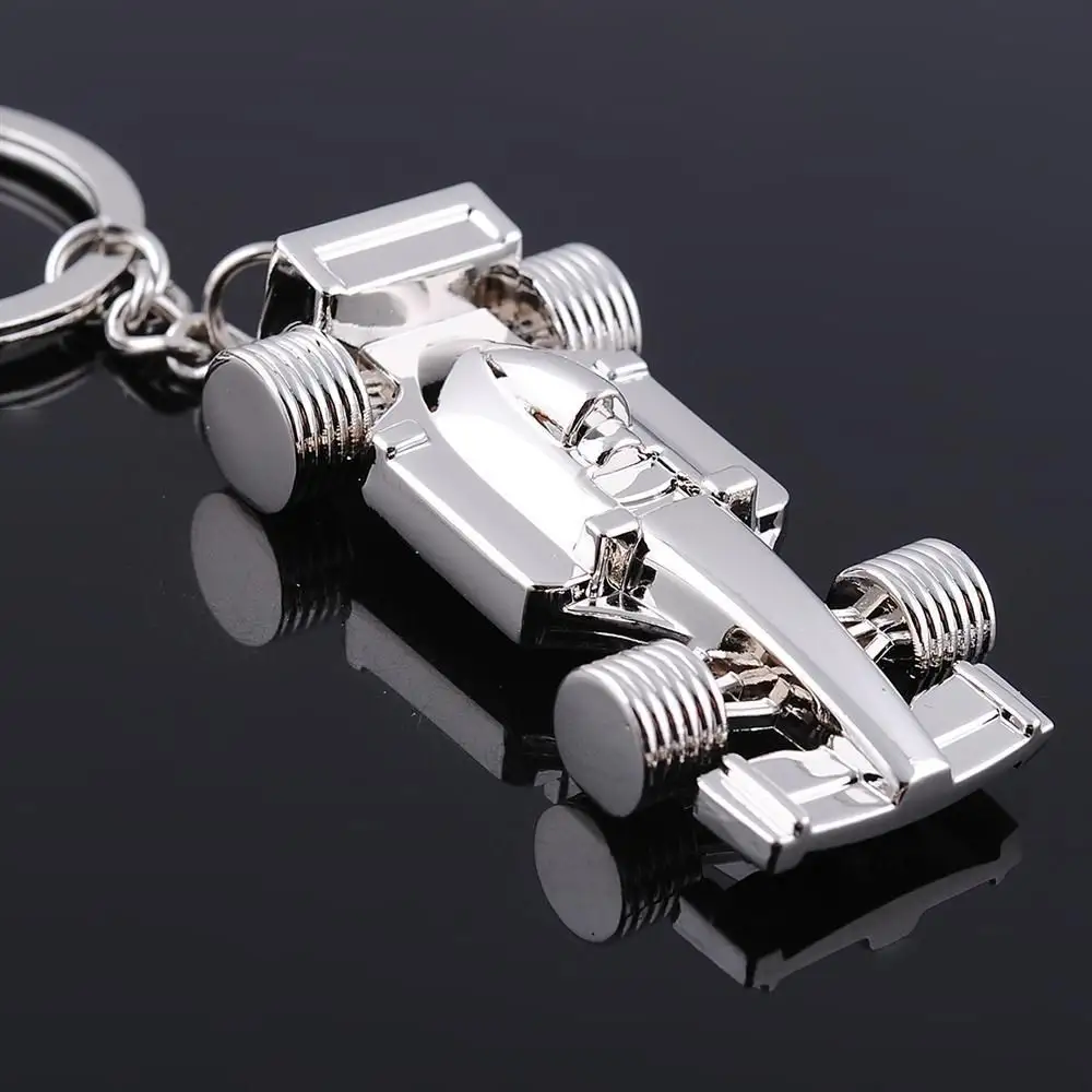 סיטונאי סימולציה מיני F1 מירוץ Creative מותאם אישית לוגו מירוץ דגם מפתח שרשרת מפתח טבעת