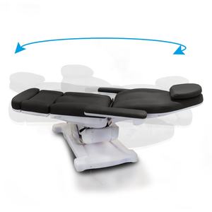 <span class=keywords><strong>Silla</strong></span> eléctrica de lujo para tratamiento cosmético, cama Facial de <span class=keywords><strong>Spa</strong></span> con 4 motores, muebles de salón de belleza, cama de masaje eléctrica giratoria de color negro - Product Image 5
