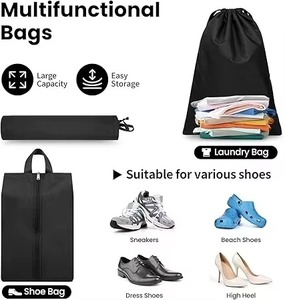 Ensemble de 8 cubes de compression en nylon pour bagages, design entièrement ouvert et visible, organiseur de bagages, sacs de <span class=keywords><strong>voyage</strong></span> tendance, essentiels de <span class=keywords><strong>voyage</strong></span> - Product Image 5
