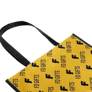 Sac fourre-tout personnalisé en non-tissé pour la vente en gros, sac d'épicerie écologique réutilisable en PP laminé, sac fourre-tout promotionnel - Product Image 2