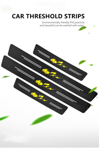 Tira de umbral de General Motors, pegatina antipisoteo, Pedal de bienvenida de fibra de carbono <span class=keywords><strong>3D</strong></span>, tira decorativa que puede personalizar el logotipo del modelo - Product Image 5
