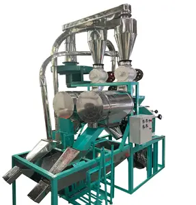 Tepung grit jagung otomatis membuat jagung mesin Frais pati mesin Frais 500 Kg untuk dijual Zimbabwe penjualan langsung