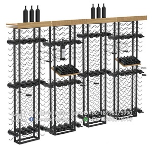 <span class=keywords><strong>Top</strong></span> di Vendita di Legno Del Vino del Metallo Display Rack Scaffalature All'ingrosso di Fascia Alta di Stoccaggio Shopfitting Apparecchio Per Liquore Negozio di Vendita Al Dettaglio - Product Image 1