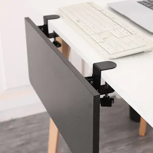 Office Furniture Accessories Space Saving Platform Extender No Drilling Keyboard Folding Bracket