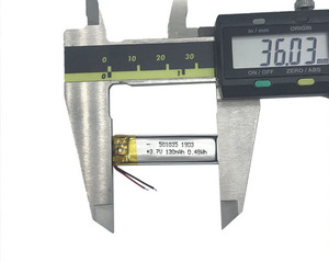 GEB <span class=keywords><strong>3</strong></span>.7V 501035 130mAh rectangle rechargeable lithium polymer battery - Product Image 4
