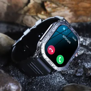 New Black Sport Smartwatch K63 With 1.96inch AMOLED Screen Phone Call Custom Watch Faces Hot Outdoor Watch For Men Women