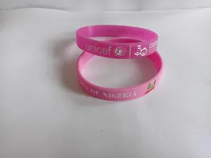 Personalized Ink Injected Wrist Band Rubber Bracelet Custom Logo Silicone Wristband For Promotional Business Gifts