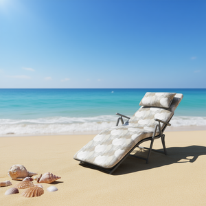 Tappetino da Spiaggia in Cotone Intrecciato TUMBONA 55*180*8CM-4 con Cuscini e Poggiatesta in Spugna - Product Image 2