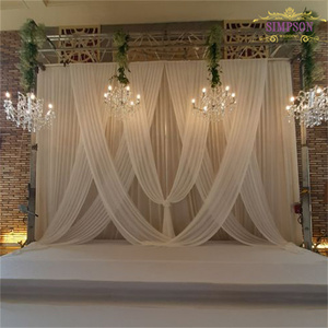 12 bởi 24ft 2 bảng điều chỉnh ống và treo lên bóng Backdrop đứng đám cưới tổ chức sự kiện hiển thị Backdrop đứng vòm - Product Image 3